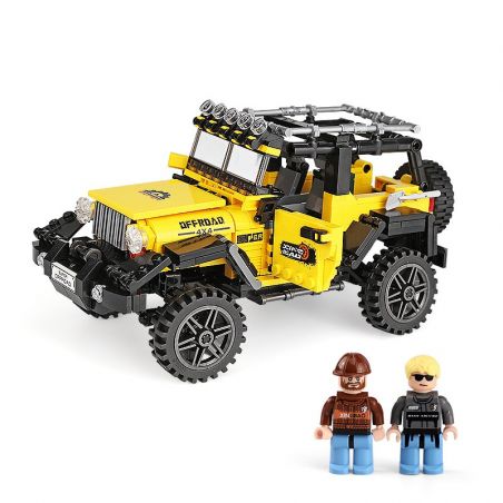 XINGBAO XB-03024 03024 XB03024 non  SIÊU XE ĐỊA HÌNH JEEP bộ đồ chơi xếp lắp ráp ghép mô hình Offroad Adventure SUPER OFFROAD ADVENTURE Đua Địa Hình 610 khối