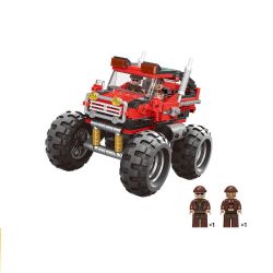 XINGBAO XB-03025 03025 XB03025 non  XE SUV VƯỢT ĐỊA HÌNH BÁNH LỚN bộ đồ chơi xếp lắp ráp ghép mô hình Creator SUPER OFFROAD ADVENTURE Sáng Tạo 371 khối