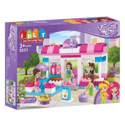 JUN DA LONG TOYS JDLT 5231A Xếp hình kiểu    Interesting Girls' Bakery Cửa Hàng Bánh Thú Vị Của Các Cô Gái 100 khối