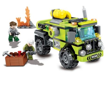 SEMBO SD9550 9550 non  XE TẢI CỨU HỘ bộ đồ chơi xếp lắp ráp ghép mô hình Rescue Team Đội Cứu Hộ 242 khối