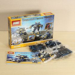 GUDI 8111 Xếp hình kiểu  CREATOR 3 IN 1 Robots Transform Automotive Rô Bốt Biến Hình ô Tô 148 khối