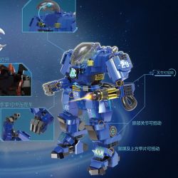 XINGBAO XB-02105 02105 XB02105 non  MÔ HÌNH CHIẾN ĐẤU ANH HÙNG MECH bộ đồ chơi xếp lắp ráp ghép mô hình Justice Guard Cảnh Sát Bảo Vệ Hòa Bình 1228 khối