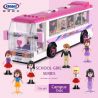 XINGBAO XB-12005 12005 XB12005 non  XẾP HÌNH CÁC CÔ GÁI VÀ CHIẾC XE BUS TẠI TRƯỜNG HỌC CAMPUS bộ đồ chơi xếp lắp ráp ghép mô hình City Girl CITYGIRL HAPPY BUS Thành Phố Con Gái 402 khối