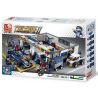 SLUBAN M38-B0356 B0356 0356 M38B0356 38-B0356 non  XE ĐUA F1 VÀ TRẠM BẢO DƯỠNG bộ đồ chơi xếp lắp ráp ghép mô hình Speed Champions Racing Cars FORMULA CAR Đua Xe Công Thức 741 khối