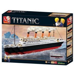 SLUBAN M38-B0577 B0577 0577 M38B0577 38-B0577 SUSENGO 0577 non  TÀU TITANIC bộ đồ chơi xếp lắp ráp ghép mô hình Creator Sáng Tạo 1021 khối