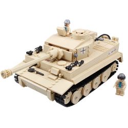 Kazi KY82011 82011 non  XE TĂNG ĐỨC CON HỔ bộ đồ chơi xếp lắp ráp ghép mô hình Century Military CENTURY MILITARY TIGER Quân Đội Thế Kỷ 995 khối