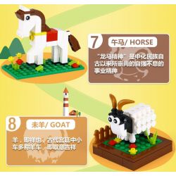 XINGBAO XB-18001 18001 XB18001 XB-18004 18004 XB18004 non  12 CON GIÁP TRUNG QUỐC bộ đồ chơi xếp lắp ráp ghép mô hình Ideabox CHINESE ZODIAC Hộp Sáng Tạo 1155 khối