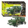 WOMA C0713 0713 Xếp hình kiểu  MILITARY ARMY Millitary Truck Xe Tải Chở Lính 325 khối