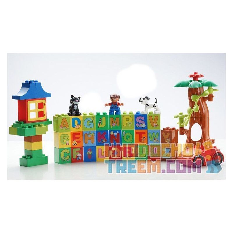 HYSTOYS HONGYUANSHENG AOLEDUOTOYS GM-5009 5009 GM5009 Xếp hình kiểu    Learning Alphabet Học Bảng Chữ Cái 108 khối
