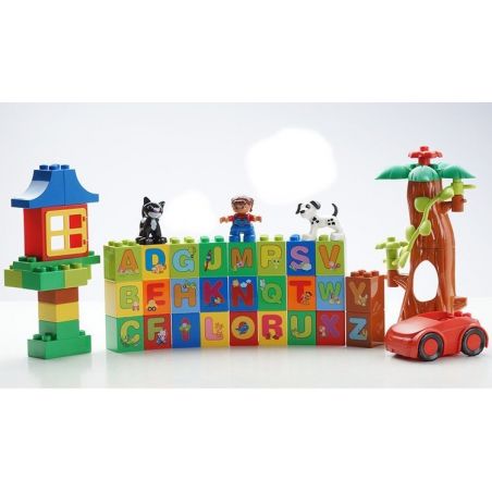 HYSTOYS HONGYUANSHENG AOLEDUOTOYS GM-5009 5009 GM5009 Xếp hình kiểu    Learning Alphabet Học Bảng Chữ Cái 108 khối