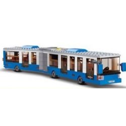 Kazi KY85016 85016 KY85015 85015 non  XE BUÝT THÀNH PHỐ KUNING bộ đồ chơi xếp lắp ráp ghép mô hình City CITY BUS M-BENZ CITARO G BLUETEC HYBRID 371 khối