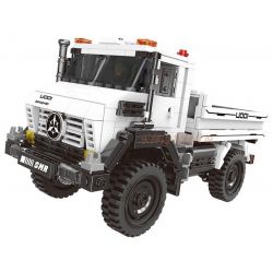 XINGBAO XB-03026 03026 XB03026 non  XE VƯỢT ĐỊA HÌNH TRUCK2 MÀU VÀNG TRẮNG bộ đồ chơi xếp lắp ráp ghép mô hình Offroad Adventure SUPER OFFROAD ADVENTURE Đua Địa Hình 529 khối