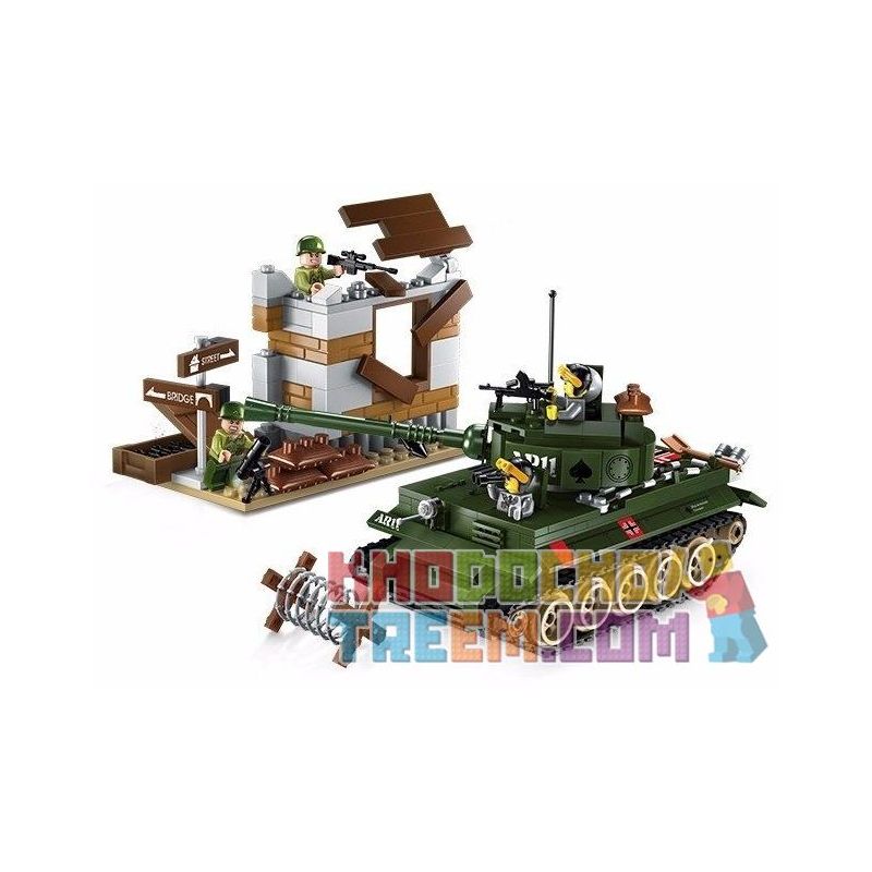 Enlighten 1711 Qman 1711 non  XE TĂNG VÀO THÀNH PHỐ bộ đồ chơi xếp lắp ráp ghép mô hình Tactical Espionage Action TACTICAL ESPIONAGE ACTION COMBAT ZONES FIRE Chiến Thuật Quân Sự 380 khối