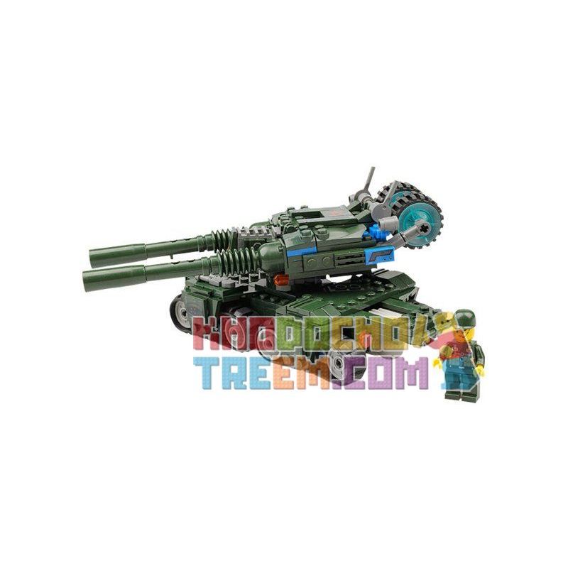 Kazi KY81007 81007 non  XE TĂNG THẾ HỆ MỚI bộ đồ chơi xếp lắp ráp ghép mô hình Red Alert 3 RED ALERT 3 APOCALYPSE（APOC） Báo Động Đỏ 3 380 khối