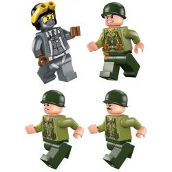 Enlighten 1710 Qman 1710 non  BẮN HẠ MÁY BAY OANH KÍCH bộ đồ chơi xếp lắp ráp ghép mô hình Tactical Espionage Action TACTICAL ESPIONAGE ACTION COMBAT ZONES FIRE Chiến Thuật Quân Sự 438 khối