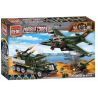 Enlighten 1710 Qman 1710 non  BẮN HẠ MÁY BAY OANH KÍCH bộ đồ chơi xếp lắp ráp ghép mô hình Tactical Espionage Action TACTICAL ESPIONAGE ACTION COMBAT ZONES FIRE Chiến Thuật Quân Sự 438 khối