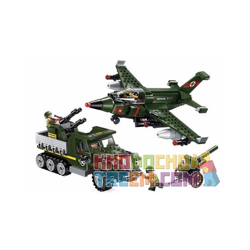 Enlighten 1710 Qman 1710 non  BẮN HẠ MÁY BAY OANH KÍCH bộ đồ chơi xếp lắp ráp ghép mô hình Tactical Espionage Action TACTICAL ESPIONAGE ACTION COMBAT ZONES FIRE Chiến Thuật Quân Sự 438 khối