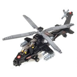 Kazi KY98405 98405 non  TRỰC THĂNG TẤN CÔNG bộ đồ chơi xếp lắp ráp ghép mô hình Military Army Quân Sự Bộ Đội 480 khối