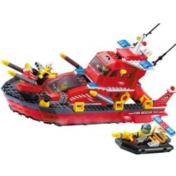 FORANGE FC3903 3903 non  TÀU CỨU HỎA bộ đồ chơi xếp lắp ráp ghép mô hình City AIRPORT LIGHT HELICOPTER Thành Phố 173 khối