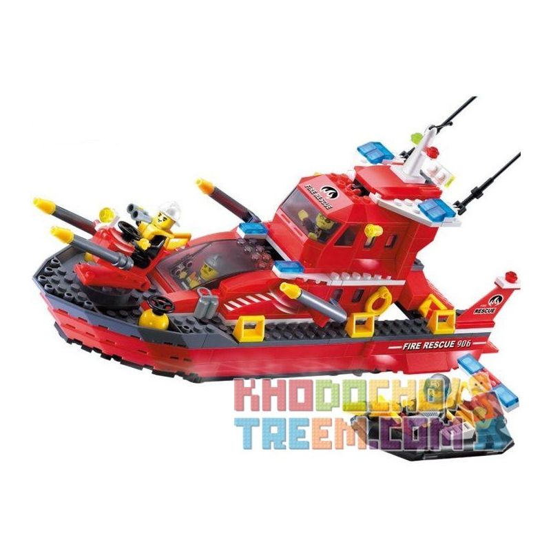FORANGE FC3903 3903 non  TÀU CỨU HỎA bộ đồ chơi xếp lắp ráp ghép mô hình City AIRPORT LIGHT HELICOPTER Thành Phố 173 khối