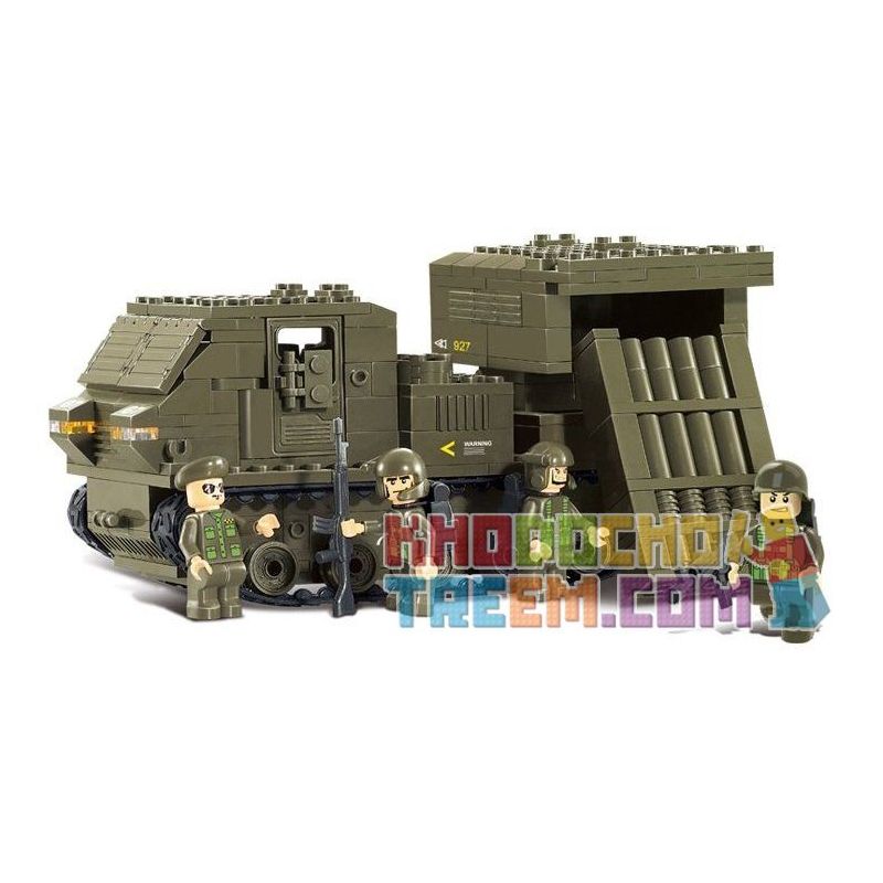 SLUBAN M38-B0303 B0303 0303 M38B0303 38-B0303 non  XE TẢI CHỞ PHÁO bộ đồ chơi xếp lắp ráp ghép mô hình Land Forces 2 Sức Mạnh Mặt Đất 314 khối