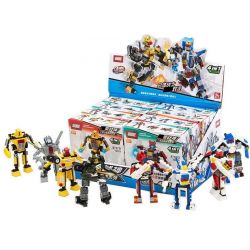 GUDI 8707 non  ĐẠI CHIẾN ROBOT BIẾN HÌNH 8 TRONG 1 bộ đồ chơi xếp lắp ráp ghép mô hình Power Rangers Super Sentai 5 Anh Em Siêu Nhân