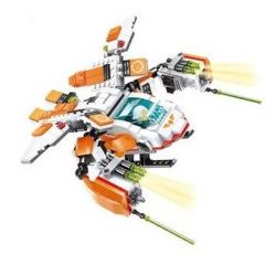 WANGE DR.LUCK 55173 non  PHI THUYỀN CHIẾN ĐẤU bộ đồ chơi xếp lắp ráp ghép mô hình Advanced Military Quân Đội Công Nghệ Cao 471 khối