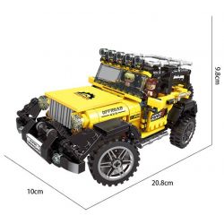 XINGBAO XB-03024 03024 XB03024 non  SIÊU XE ĐỊA HÌNH JEEP bộ đồ chơi xếp lắp ráp ghép mô hình Offroad Adventure SUPER OFFROAD ADVENTURE Đua Địa Hình 610 khối