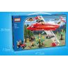 GUDI 9216 Xếp hình kiểu  CITY Fire Plane Máy Bay Cứu Hỏa Chữa Cháy Rừng 522 khối