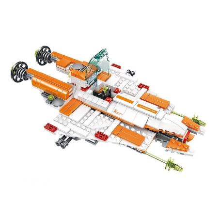 WANGE DR.LUCK 55174 non  PHI THUYỀN HỦY DIỆT CÁC HÀNH TINH bộ đồ chơi xếp lắp ráp ghép mô hình Advanced Military Quân Đội Công Nghệ Cao 429 khối