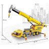 Kazi KY8045 8045 Xếp hình kiểu  CITY Crane Cần Trục Di động 380 khối