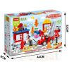 HUIMEI STAR CITY XING DOU CHENG HM077 Xếp hình kiểu    Consumer Rescue Lính Cứu Hỏa Giải Cứu Em Bé 52 khối