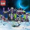 Enlighten 1613 Qman 1613 non  CĂN CỨ BỌN TỘI PHẠM bộ đồ chơi xếp lắp ráp ghép mô hình Space Adventure SPACE ADVENTURE VILLAINS ALLIANCE BASE Thám Hiểm Không Gian 398 khối