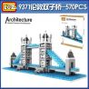 LOZ 9371 Xếp hình kiểu Nanoblock ARCHITECTURE London Tower Bridge Cầu Tháp Luân Đôn 570 khối