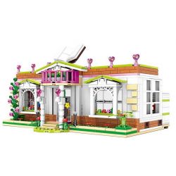 XINGBAO XB-12003 12003 XB12003 non  THƯ VIỆN Ở TRƯỜNG HỌC CAMPUS bộ đồ chơi xếp lắp ráp ghép mô hình City Girl CITYGIRL RAINBOW LIBRARY Thành Phố Con Gái 696 khối