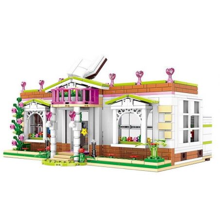 XINGBAO XB-12003 12003 XB12003 non  THƯ VIỆN Ở TRƯỜNG HỌC CAMPUS bộ đồ chơi xếp lắp ráp ghép mô hình City Girl CITYGIRL RAINBOW LIBRARY Thành Phố Con Gái 696 khối