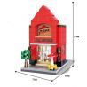 HSANHE 6412 Xếp hình kiểu  MINI MODULAR Pizza Restaurant Cửa Hàng Bánh Pizza 191 khối