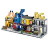 SEMBO SD6076 6076 SD6077 6077 SD6078 6078 SD6079 6079 non  BỘ 4 CỬA HÀNG THỜI TRANG GIẢI KHÁT DỤNG CỤ LÀM BẾP bộ đồ chơi xếp lắp ráp ghép mô hình Mini Modular SEMBO BLOCK D&G Đường Phố Thu Nhỏ 140 khối