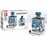 SEMBO SD6062 6062 SD6063 6063 SD6064 6064 SD6065 6065 non  BỘ 4 CỬA HÀNG QUẦN ÁO BÁNH NGỌT KHOAI TÂY CHIÊN MÁY TÍNH bộ đồ chơi xếp lắp ráp ghép mô hình Mini Modular SEMBO BLOCK BAKERY FRIES Đường Phố Thu Nhỏ 143 khối