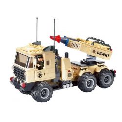 Enlighten 822 Qman 822 non  XE TẢI PHÓNG TÊN LỬA bộ đồ chơi xếp lắp ráp ghép mô hình Military Army COMBATZONES MISSILE CAR Quân Sự Bộ Đội 310 khối