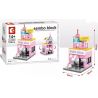 SEMBO SD6030 6030 SD6031 6031 601518 SD6032 6032 SD6033 6033 non  CHUỖI CỬA HÀNG ĐỒ TRANG SỨC BÁNH VÀ NHÀ SÁCH bộ đồ chơi xếp lắp ráp ghép mô hình Mini Modular SEMBO BLOCK DIOR HOLIDAY STREET CAKE SHOP BBQ BOOK STORE Đường Phố Thu Nhỏ 120 khối