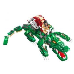 Enlighten 1310 Qman 1310 non  XUỒNG MÁY CÁ SẤU bộ đồ chơi xếp lắp ráp ghép mô hình Pirates Of The Caribbean LEGENDARY PIRATES Cướp Biển Vùng Caribe 538 khối