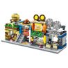 SEMBO SD6088 6088 SD6089 6089 SD6090 6090 SD6091 6091 non  BỘ 4 CỬA HÀNG KẸO SÔCÔLA MỸ PHẨM GÀ RÁN BÁNH TRỨNG bộ đồ chơi xếp lắp ráp ghép mô hình Mini Modular SEMBO BLOCK Đường Phố Thu Nhỏ 133 khối