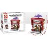 SEMBO SD6010 6010 SD6011 6011 SD6012 6012 SD6013 6013 601509 non  CÁC CỬA HÀNG VUI NHỘN TRÊN PHỐ bộ đồ chơi xếp lắp ráp ghép mô hình Mini Modular SEMBO BLOCK KFC HAAGENDAZS ICE-CREAM MCDONALD'S HOLIDAY STREET COFFEE HOUSE Đường Phố Thu Nhỏ 150 khối