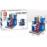 SEMBO SD6026 6026 601516 SD6027 6027 601517 SD6028 6028 SD6029 6029 non  BỘ 4 CỬA HÀNG TÚI XÁCH ĐỒ UỐNG TRÁI CÂY HOA TƯƠI bộ đồ chơi xếp lắp ráp ghép mô hình Mini Modular HOLIDAY STREET LUXURY HAPPY SODA SEMBO BLOCK FRUIT SHOP FLOWER Đường Phố Thu Nhỏ 151 khối