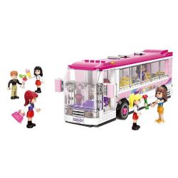 XINGBAO XB-12005 12005 XB12005 non  XẾP HÌNH CÁC CÔ GÁI VÀ CHIẾC XE BUS TẠI TRƯỜNG HỌC CAMPUS bộ đồ chơi xếp lắp ráp ghép mô hình City Girl CITYGIRL HAPPY BUS Thành Phố Con Gái 402 khối