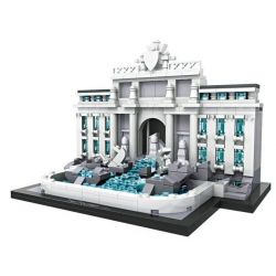 LOZ 1015 Xếp hình kiểu Nanoblock ARCHITECTURE Fontana Di Trevi Đài Phun Nước Trevi 677 khối