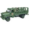 WOMA C0713 0713 Xếp hình kiểu  MILITARY ARMY Millitary Truck Xe Tải Chở Lính 325 khối