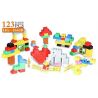 HYSTOYS HONGYUANSHENG AOLEDUOTOYS HG-1660B 1660B HG1660B Xếp hình kiểu    Creative Bucket Thiên đường Học Tập 123 khối