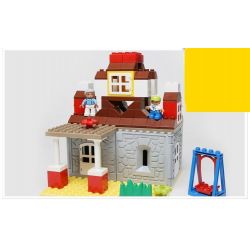 HYSTOYS HONGYUANSHENG AOLEDUOTOYS HG-1421 1421 HG1421 Xếp hình kiểu    Family House Nhà ông Ngoại 83 khối
